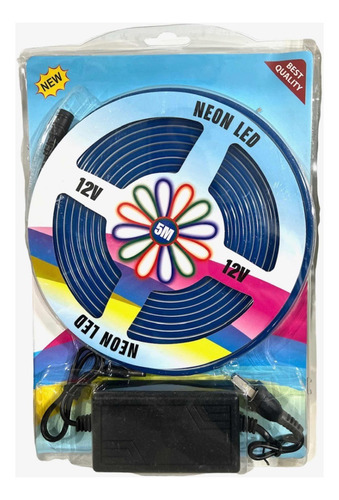 Tira LED veoquiero Neón led 3528 azul 5m 12V IP64