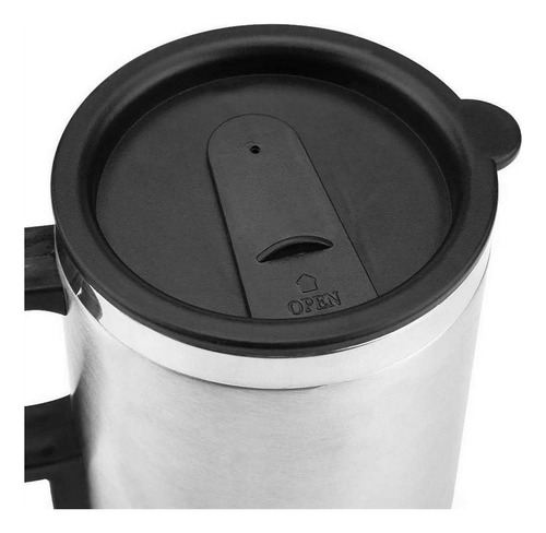 12v 450ml Coche Calefacción Taza Termo Acero Inoxidable.