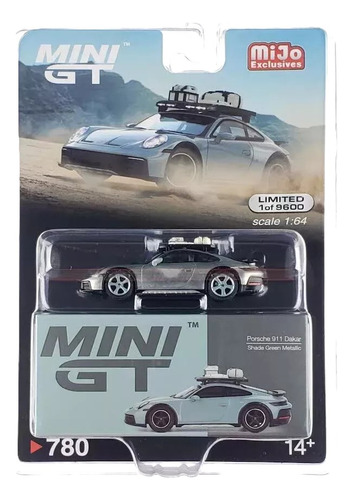 Mini Gt Chase Porsche 911 Dakar Shade Green Metallic #780 Me Color Zamac