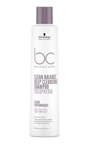 Shampoo Schwarzkopf Bc Clean Balance 250 Ml