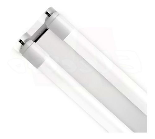 Plafon Liston Doble + 2 Tubos Led 60cm 9w 220v Luz Fria