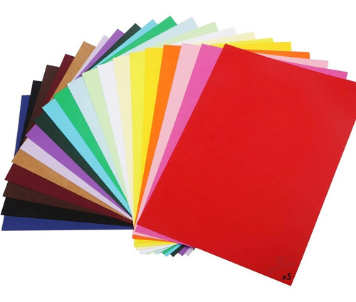 Cartulina Escolar Luma 44,5x63 V/colores X 5 Color Eleccioon
