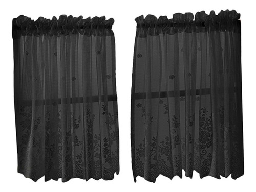 A I Cortina Bordada Pequeña Para Ventana De Cocina,