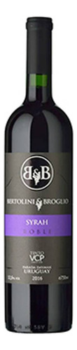 Vino Bertolini & Broglio Tannat Syrah Roble 750 Ml
