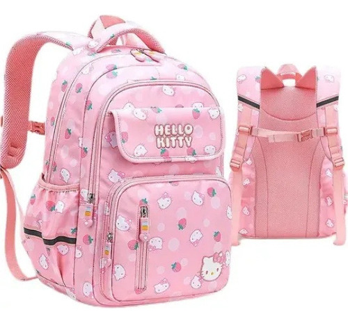 Mochila Escolar Primaria Para Mujer Hello Kitty One Two To S