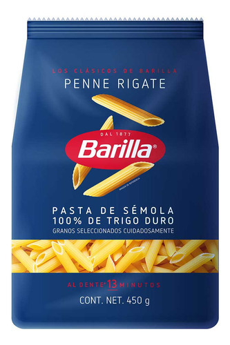 Pasta Barilla Penne Rigate 450g
