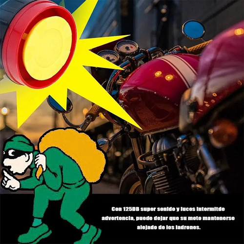 Alarma Antirrobo Moto Encendido Con Distancia Control Remoto