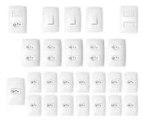 Comprar  Tomada 20a+  Interruptores (25 Pçs)) Casa Completa Blux