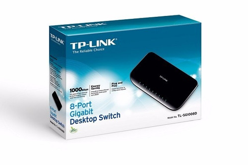 Switch Com 8-lan Gigabit Desktop Tl-sg1008d Tp-link