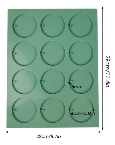 Molde De Silicona Para Jabones 12 Cavidades Redondas Para Ja