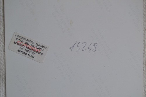 Lote 3 Fotos Original Oficial Vaticano Papa Juan Pablo Ii (Usado)