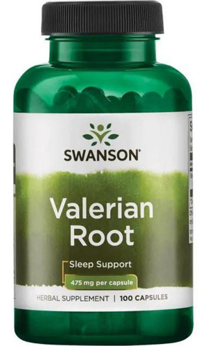 Valeriana 475 mg Pure 100 cápsulas Swanson ¡Calidad importada!