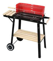 Comprar Parrillas De Carbón Con Ruedas Y Estante Lateral Parrilla De