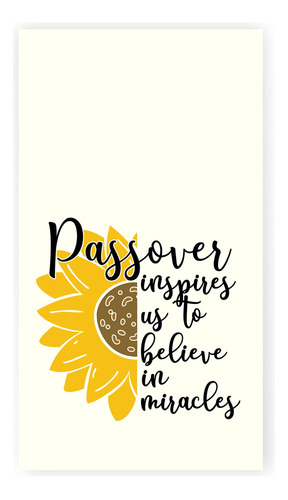 Passover Sunflower Print Decorative Kitchen Tea Towel Jewish