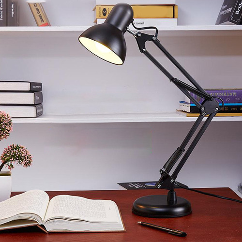 Lámpara De Escritorio De Metal, Luz De Arquitecto De Brazo