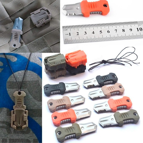 Cuchillo Molle Mini Colgar Neck Knife Tactico Edc Shiv Color