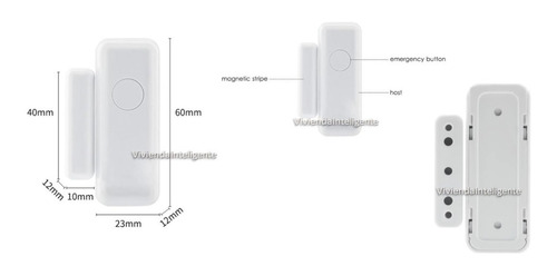Imagen 2 de 6 de Sensor Magnético 433mhz X 7 U. Duración 12 Meses