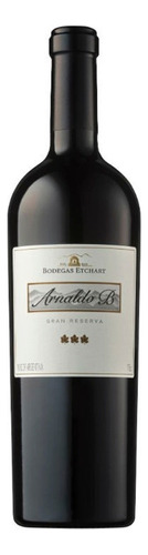 Vino Malbec y Cabernet Arnaldo B. Gran Reserva bodega Etchart 750 ml