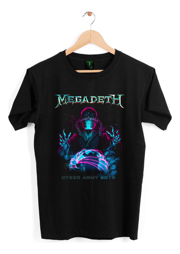 Polera Megadeth Cyber Army 2019 Thrash Metal Xxl Xxxl Algdón