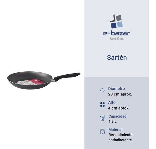Sarten Francesa Antiadherente Panelux Magnific 28 Cm Grafito