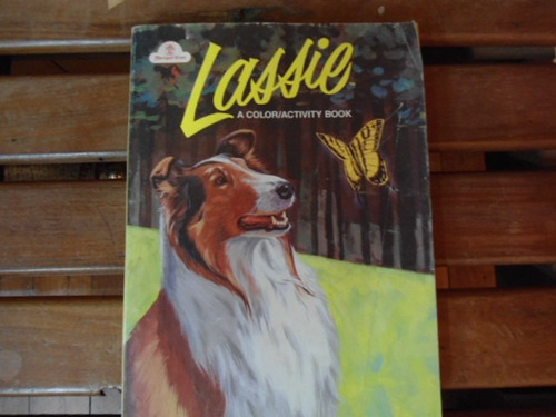 Libro Pintar Lassie Antiguo