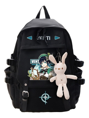 Mochila De Viaje Escolar Genshin Impact Aether Lumine