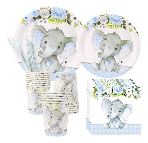 Elefante Baby Shower | Sirve 24 | Decoraciones De Suministro