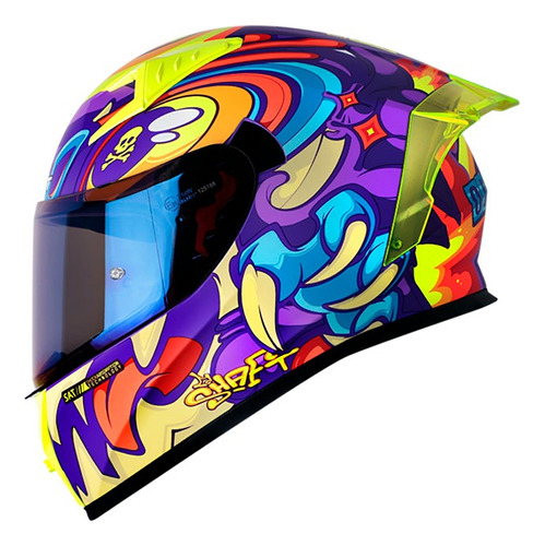 Casco Integral Shaft 526sp Evo Ojibrou Certificado