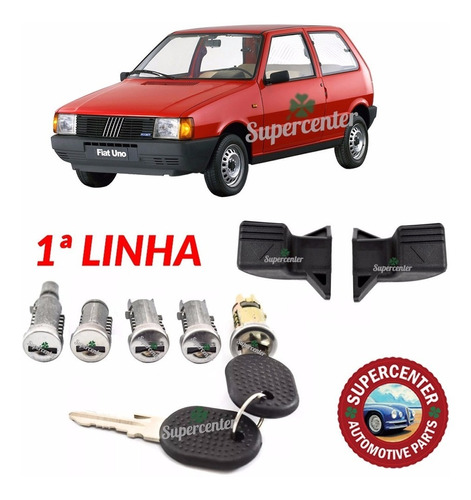 Kit Cilindro Porta Ignição Maçaneta Uno Premio Elba 90 A 03