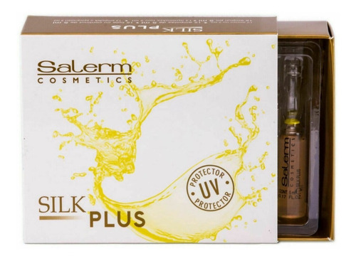 Pack3 Ampolla Silk Plus Salerm Evita Alergia Proceso Tintura