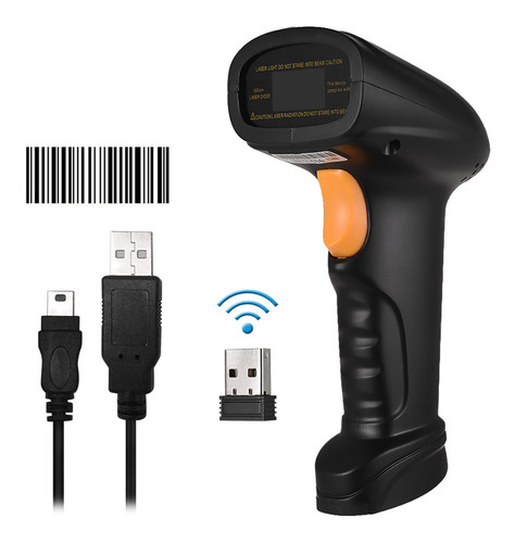 Imagen 4 de 6 de Escáner De Código De Barras 2 En 1 Lector Usb Inalámbrico