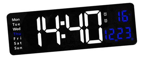Reloj De Pared Digital Reloj De Mesa Calendario, Pantalla De