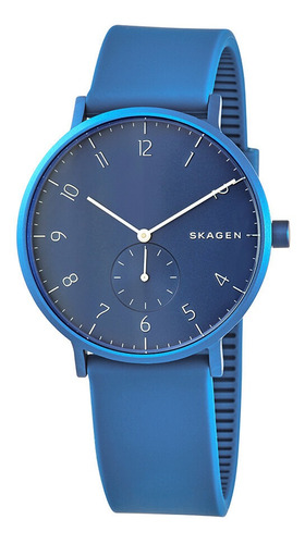 Reloj Skagen Aaren Kulor Aluminio Esfera Azul Unisex Skw6508