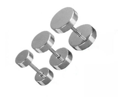 4 Pares De Aros Falso Expansor Acero Quirurgico Negro 8 Aros