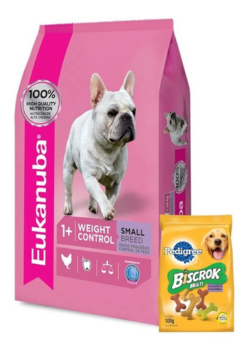 Imagen 1 de 5 de Eukanuba Weight Control Raza Chica 3k+ Promo-ver Foto+ Envío