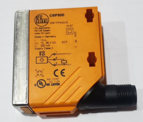 Sensor Fotoeléctrico Marca Ifm O5p500 O5p-fpk/us 10 A 36dc