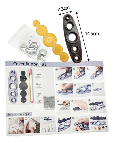 Máquina Para Hacer Botones Cubiertos De Tela, Con Botones
