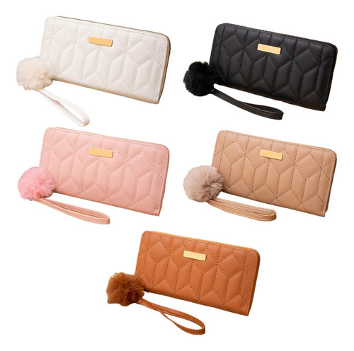 (w) Tarjetero Largo Tipo Cartera De Piel For Tarjetas De Cr