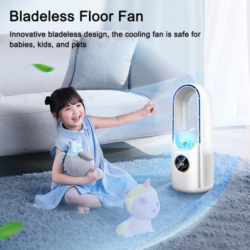 Ventilador De Chão, Sem Lâmina, Ventiladores De Ar Plugáveis