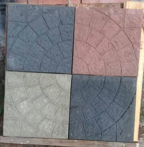 Imagen 6 de 8 de Molde Mosaicos, Baldosas Hormigón Adoquin Circular Grande X3