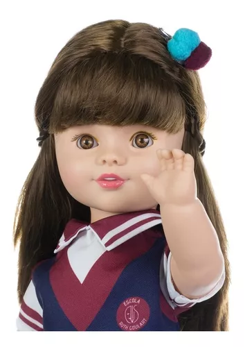 Brinquedo Boneca Grande Menina Poliana Roupa Tradicional Uniforme -  Personagem Da Atriz E Cantora Sophia Valverde Novela Infantil As Aventuras  De Poliana Sbt - Novabrink na Americanas Empresas