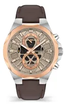 Comprar Reloj Kenneth Cole Hombre Piel Color Café Kcwgf2130901