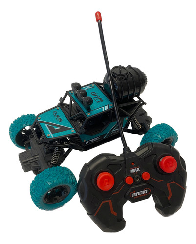 Auto Radio Control Amortiguacion Efecto Nitro Fire Verde
