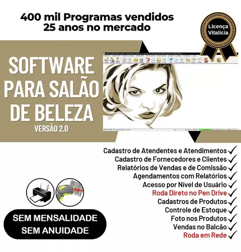 Programa Salão de Beleza e Estética com Agendamento e Vendas v2.0 -  Fpqsystem