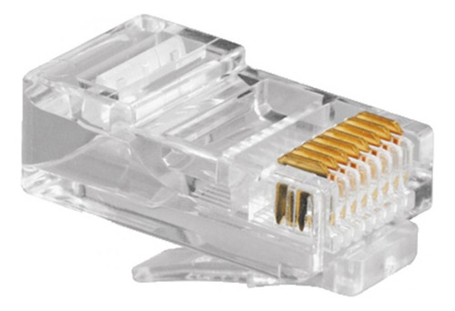 Conector P/computador Modular Rj45 - Kit C/100 Unidades