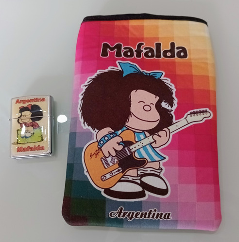 Mafalda Argentina Case Bolsinha E Isqueiro Funcionando (Usado)