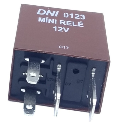 Rele Mini Auxiliar 12v Fiat Uno Vectra Gol Corsa Dni0123