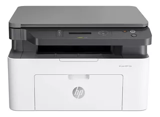 Impressora multifuncional HP Laser MFP 135a branca e cinza 110V