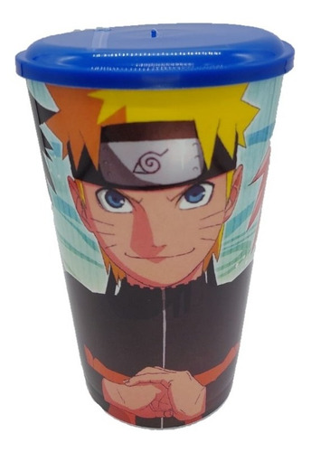 Vaso Con Tapa Y Sorbete Naruto Shippuden Sasuke Sakura 