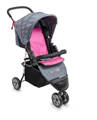 Coche Cochecito Jogger Tres Ruedas Liviano Plegado Compacto 